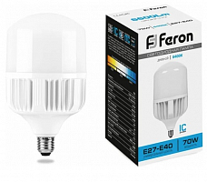 Лампа светодиодная 70W 230V E40 6400K Feron LB-65 25783