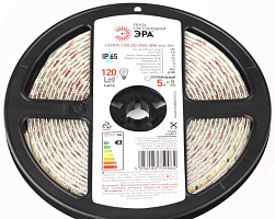Светодиодная лента ЭРА LS2835 120LED-IP65-WW-eco-5m (80/1920)