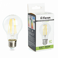 Лампа филаментная светодиодная Feron LB-620 Шар E27 20W 4000K A60