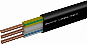 Кабель ВВГбм-Пнг(A)-LS 3Х2,5 чер (20м) Мастер Тока