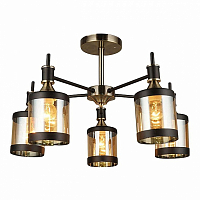 Светильник потолочный Escada 599/5P E27*60W Artique brass/Black