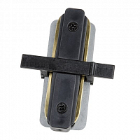 Соединитель для шинопровода одноф. встраив. 2м Volpe UBX-Q123 R11 BLACK 1 POLYBAG тип R черный
