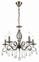 Подвесная люстра Escada Brilliant 5082/5S 5*E14 565*565*900мм Antique Brass