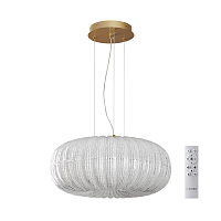 Подвесной светильник Sonex Angelo 7720/48L прозрачный/золотой LED 48Вт 3000-6500K D500 пульт ДУ 
