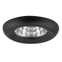 Встраиваемый светильник Lightstar Monde Led 1W 80LM 18G 3000K черный (в комплекте)