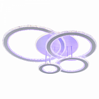 Люстра светодиодная Profit Light 8040/4 WHT 170W+126W BL+YL 3000-6000K пульт