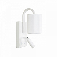 Настенный светильник LED4U L2236-320 WH белый 3Вт 4000К+ 1*Е14 320*100*200мм 
