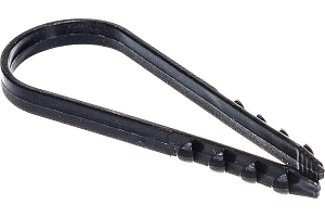 Дюбель-хомут (нейлон) ДХ 19-25 (ч) (100 шт) Fortisflex