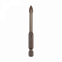 Сверло по стеклу/керамике 6мм 4грани шестигранный хвостовик Kranz KR-91-0649