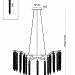 Подвесная люстра Freya Mineral FR1010PL-08G