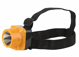 Фонарь аккумуляторный налобный TG1 1LED яркий аккум. 4В 0.5А.ч ЗУ 220В Трофи Б0053033