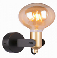 **Бра 4676-01 GO+BK E27 1xMAX 60W 01000002072