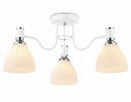 Потолочная люстра Ambrella Light Modern TR303302/3 белый/хром/белый матовый Е27*3 60W D600*270
