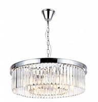 Подвесная люстра с хрусталем Ambrella light TR5096/8 CH/CL хром/прозрачный E14/8 max 40W D600*760