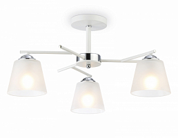 Люстра на штанге Ambrella Light Modern TR303202 белый/хром/белый матовый Е27*3 max 60W D550*260