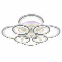 Люстра светодиодная Profit Light 8002/4+4 WHT 192W+8W RGB 3000-6000K пульт