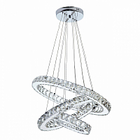Подвесной светильник LED4U L1092-60-40-20 круг хром LED 120Вт 3300-5500К пульт 600*600-1200мм