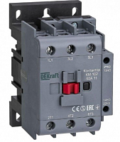 Контактор КМ-102 3п 50А кат. 230В AC 1НО+1НЗ AC-3 AC-4 DEKraft 22007DEK
