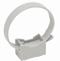 Держатель хомутный для труб со стяжкой d32-63 CFF2 сер. IEK CTA10MP-CFF263-K41-100