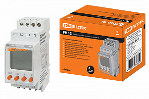 Реле напряжения 3ф серии РН 12-3х400/230В (LCD-дисплей) TDM