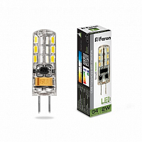 Лампа светодиодная Feron LB-420 12V G4 2W 4000K