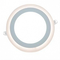 Светильник светодиодный встраеваемый (круг) LE LED 2CLR 16W 3/6K (20)