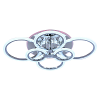 Светодиодная люстра Profit Light 8076/6 CHR 132W+8W RGB 3000-6000K пульт