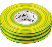 Изолента ПВХ 19мм (рул.20м) жел/зел. NIT-А19-20/YG Navigator