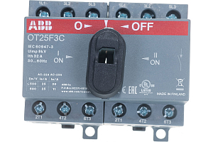 Рубильник реверс. OT25 F3C 25A 20A AC23 ABB