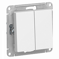Механизм переключателя 2-кл. СП Glossa 10А IP20 10AX бел. SE