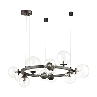 *Подвесная люстра Odeon Light Tovi 4818/11 11*G9 черный/прозрачный 