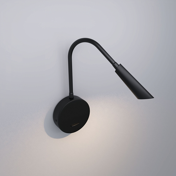 Светильник настенный светодиодный Elektrostandard Stem 40120/LED черный
