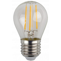 Лампочка светодиодная ЭРА F-LED P45-7W-827-E27 Е27 / Е27 7Вт филамент шар теплый белый свет