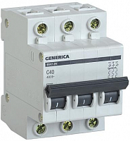 Выключатель автоматический модульный 3п 40А C 4.5кА ВА47-29 GENERICA IEK