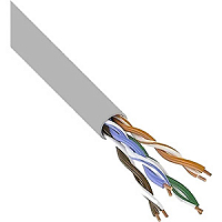 Кабель витая пара U/UTP 4х2х24AWG кат.5E solid CCA PVC (м) PROCONNECT