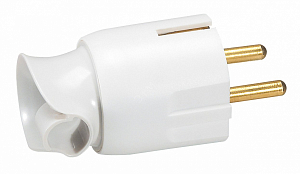 **Вилка электрич. каб. Helium 16А 2P+E поворот. бел. Legrand