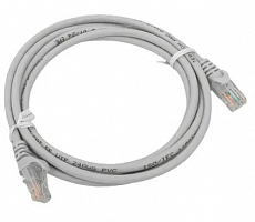 Патч-корд кат.5E UTP неэкранир. PVC сер. 2.0м TERACOM PRO EKF
