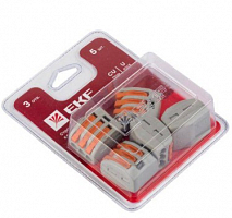 Клемма строительно-монтажная СМК 222-413 (блист.5шт) EKF plc-smk-413b