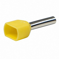 Наконечник-гильза НГИ2 GNGI-E2-2x1-10 Желтый, 100 штук General