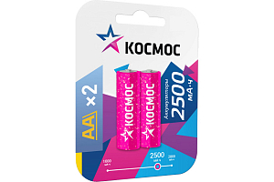 Аккумулятор R6 (AA) Ni-Mh 2500MAh Космос