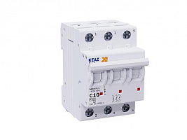 Выключатель автоматический модульный 3п 16А С 4,5кА OptiDin BM63-3C16-4,5УХЛ3 КЭАЗ