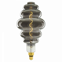 *Лампа светодиодная SOHO LED-SF40-5W/SOH, хромированная/дымчатая колба, спиральный филамент, TM Unie