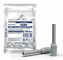Наконечник штыревой втулочный изолированный НШВИ 0.75-8 TOKOV ELECTRIC TKE-NSVI-0.75-8-C06/100