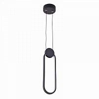 Подвесной светильник LED4U 8576 BK черный, 24W, 3000-6000К, без пульта, 110*1640*20мм