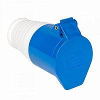 Розетка кабельная 32А 220В 2P+E IP44 (223) EKF