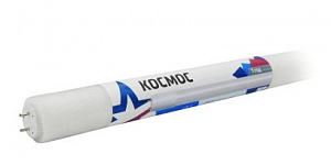 Лампа светодиодная 10Вт 220В G13 6500К GLASS 600мм T8 Космос Lksm_LED10wG13T865GL
