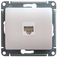 Механизм розетки комп. 1-м СП Glossa RJ45 кат.5E перламутр SE