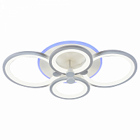 Люстра светодиодная Profit Light 8077/4 WHT 100W+8W RGB 3000-6000K пульт