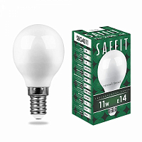 Лампа светодиодная SAFFIT SBG4511 Шарик E14 11W 2700K