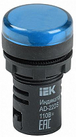 Лампа сигнальная LED AD22DS матрица d22мм синяя 230/240В IEK
